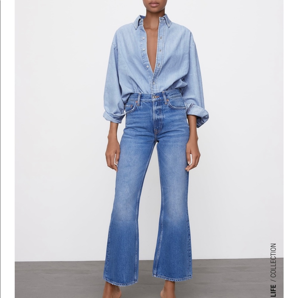 ZARA ZIA FLARE JEANS NWT